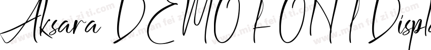 Aksara DEMO FONT Display字体转换